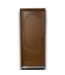 Bud's Warehouse 55178 32 X 80:walnut Oak 3 Panel Exterior Door