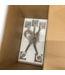 55194 5 Light Silver Satin Nickel Chandelier