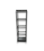 Bud's Warehouse 55195 Black 3-tier Glass Shelving Unit