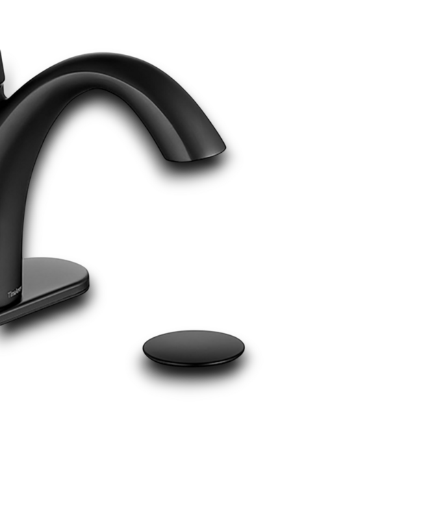 55197 Matte Black 1-handle Bathroom Sink Faucet