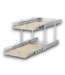 Bud's Warehouse 55211 2 Tier Individual Pull Out Cabinet