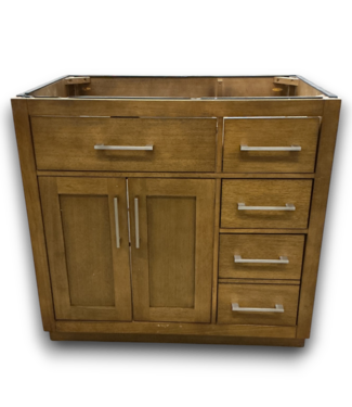 Bud's Warehouse 55214 Athea 36" Almond Latte Bathroom Vanity Base