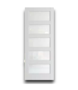 Bud's Warehouse 55217 36 X 80 5 Lite Solid Frosted Glass Interior Door