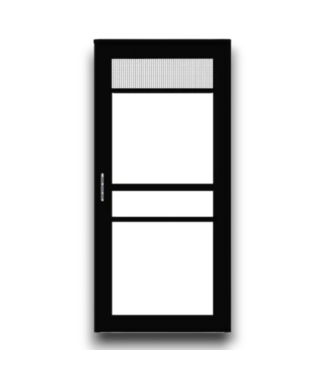 Bud's Warehouse 55222 36 X 80 Black Split Full View Storm Door