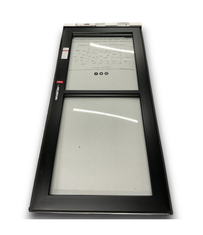 Bud's Warehouse 55222 36 X 80 Black Split Full View Storm Door