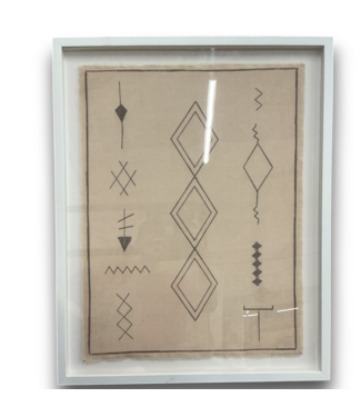 Bud's Warehouse 55235 Framed Tribal 24 X 30 Wall Art