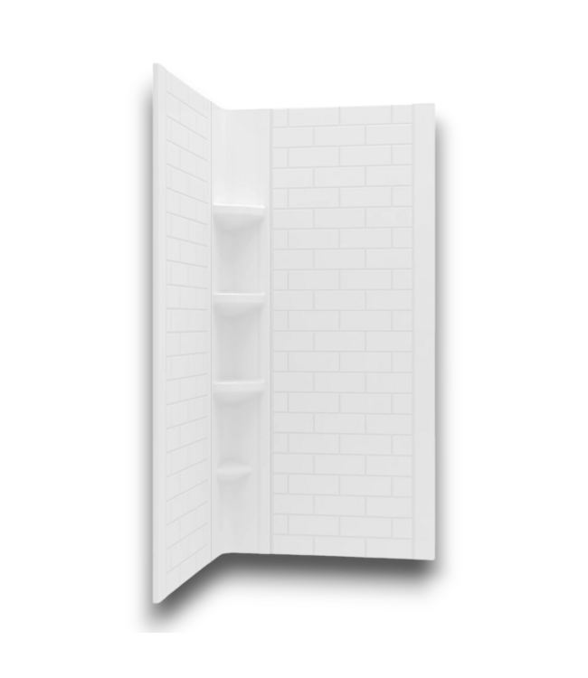 55236 Elevate Subway Pattern 2 Pc Shower Surround
