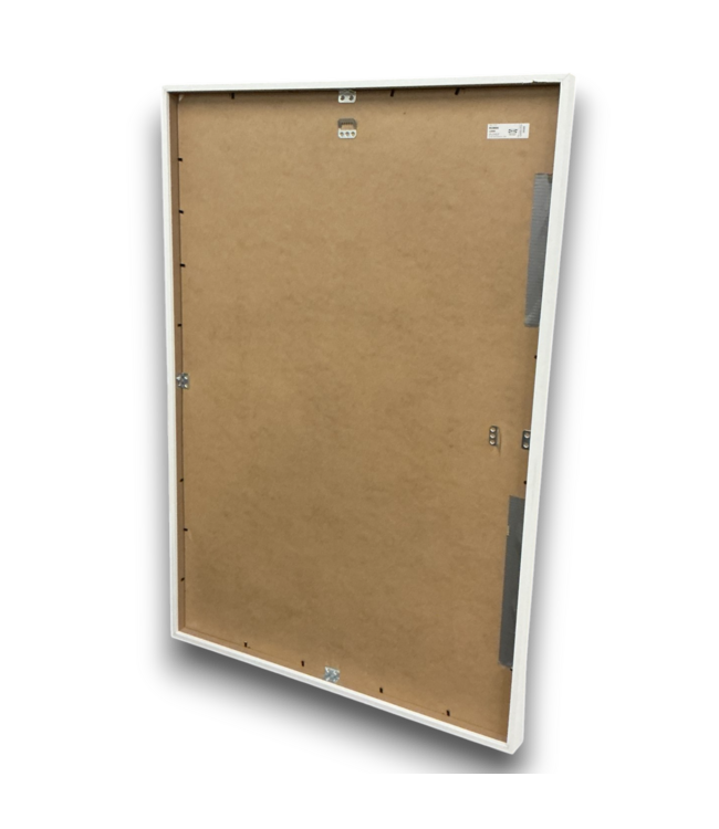 55242 25 X 37 White Frame Wall Art- Grain