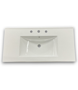 Bud's Warehouse 55244 White Glossy Drop-in Sink 36.25" X 18.25"
