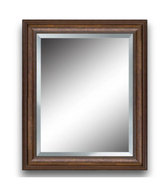 Bud's Warehouse 55246 Bronze Beveled Rectangle Mirror