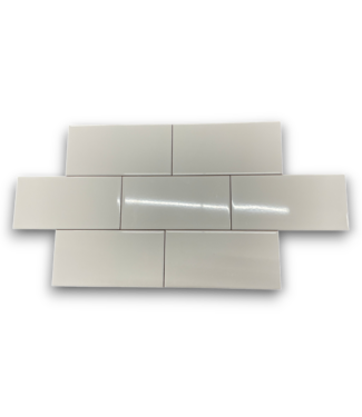 Bud's Warehouse 55245 Hudson Brilliant White Glossy Ceramic Subway Wall Tile 217.81 Sq. Ft.