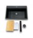 Bud's Warehouse 55256 Drop-in Quartz Single Bowl Workstation Kitchen Sink
