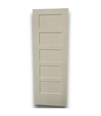 Bud's Warehouse 55258 28 X 80 5 Panel Door Slab Primed Interior
