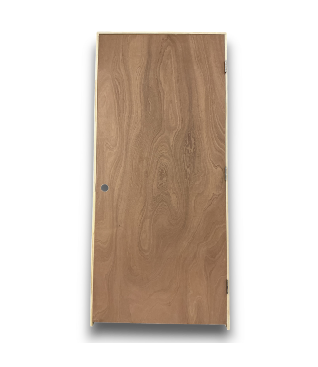 Bud's Warehouse 55261 Prehung Hollow Core Flush Left Hand Lauan Wood Interior Door 36 X 80