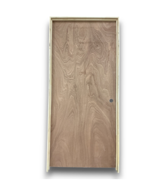 Bud's Warehouse 55261 Prehung Hollow Core Flush Left Hand Lauan Wood Interior Door 36 X 80