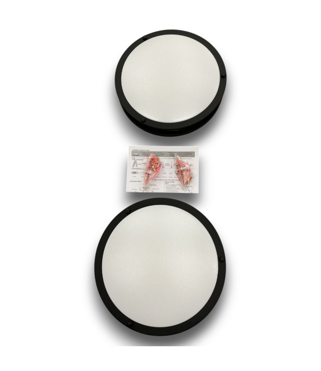 Bud's Warehouse 55265 Matte Black Indoor Led Flush Mount Light 2 Pack
