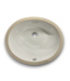 55282 White Oval Undermount Bathroom Sink