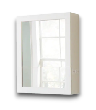Bud's Warehouse 55284 White Medicine Cabinet W/usb Outlet