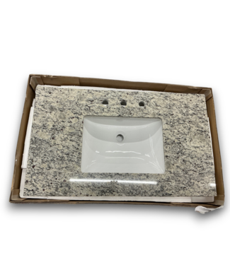 Bud's Warehouse 55287 Sant Cecilia Granite Undermount Single Sink Vanity Top 31"