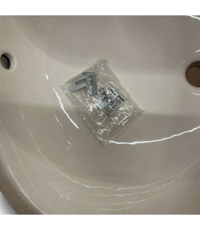 55289 Biscuit Oval Undermount Bathroom Sink 17"w