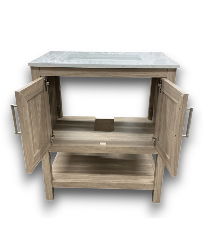 Bud's Warehouse 55295 Holly 30" Latte Brown Bathroom Vanity With Top