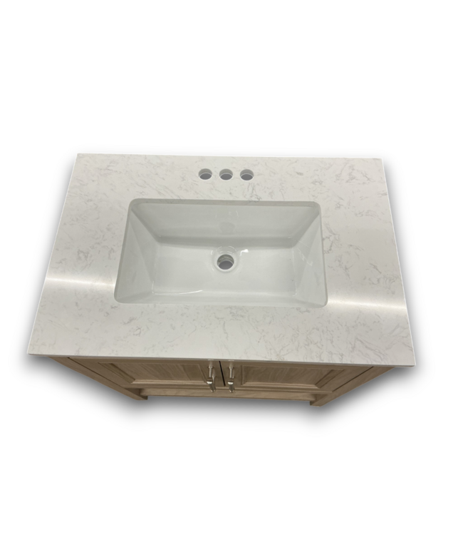 Bud's Warehouse 55295 Holly 30" Latte Brown Bathroom Vanity With Top