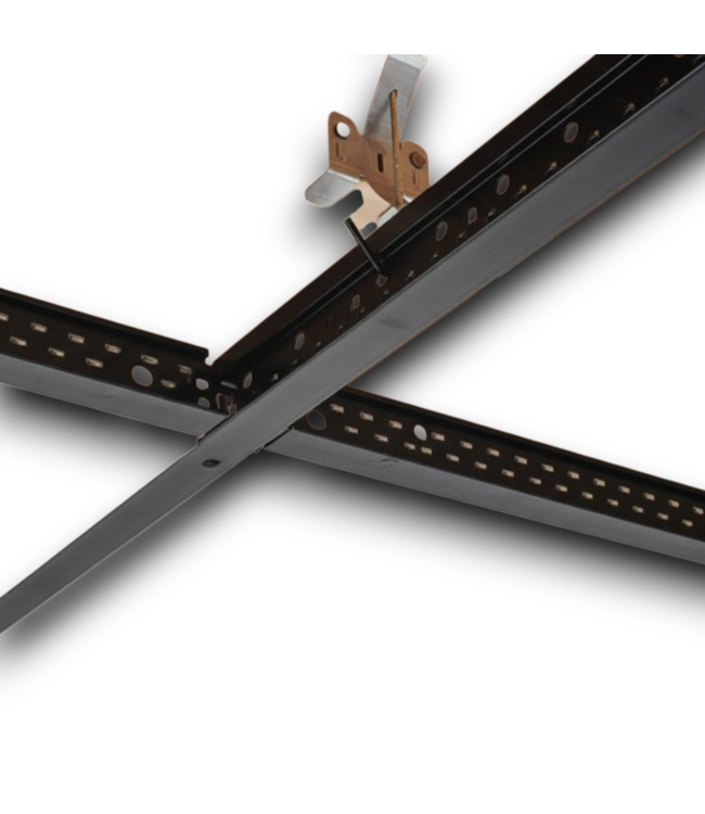 55300 2’ X 2’ 72” 64sq. Ft. Black Steel Grid Kit