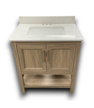 Bud's Warehouse 55307 Latte Brown Bathroom Vanity 30"