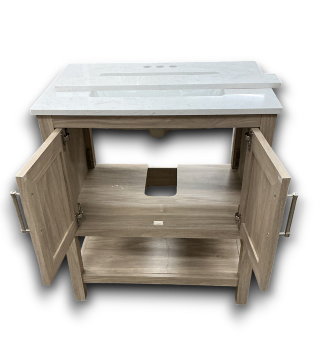 Bud's Warehouse 55307 Latte Brown Bathroom Vanity 30"