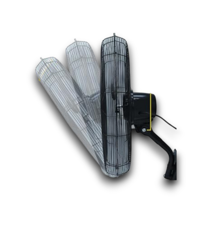 Bud's Warehouse 55325 Black Outdoor Wall Mount Industrial Fan 24"