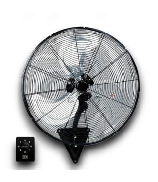 Bud's Warehouse 55325 Black Outdoor Wall Mount Industrial Fan 24"