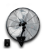 Bud's Warehouse 55325 Black Outdoor Wall Mount Industrial Fan 24"