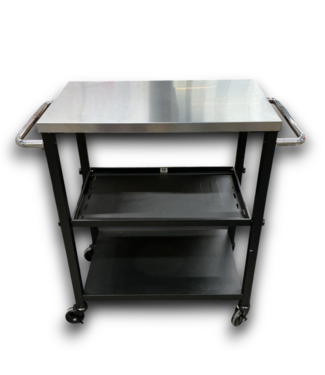 Bud's Warehouse 55326 Tabletop Gas Grill & Rolling Cart W/accessories