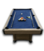 Bud's Warehouse 55327 Rustic/navy Blue Billiard Table