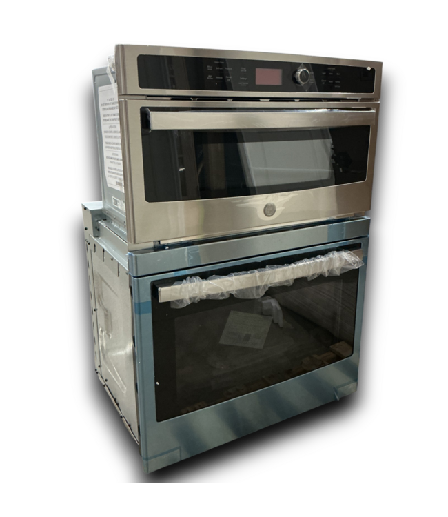 55328 Stainless Steel Self Cleaning Microwave Wall Oven Combo 30"