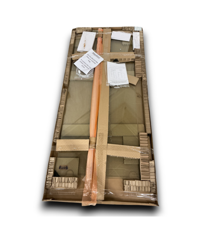 Bud's Warehouse 55329 54 - 58 X 72 Clear Glass Sliding Shower Door