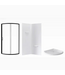 Bud's Warehouse 55330 Breeze Black 3 Piece Round Corner Shower Base Wall Door Kit 34"