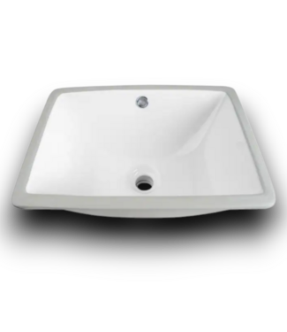 Bud's Warehouse 55331 Rectangle Undermount Bathroom Sink 17"