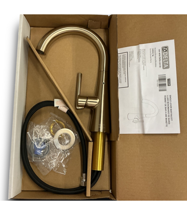 Bud's Warehouse 55334 Champagne Bronze Single Handle Deck-mount Bar And Prep Kitchen Sink