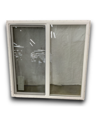 Bud's Warehouse 55342 48 X 48 White Vinyl Sliding Windows With Screen