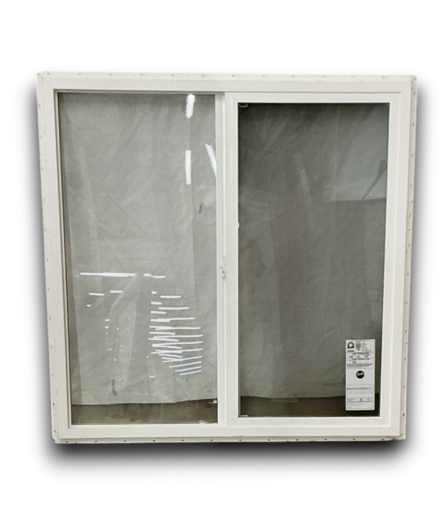 Bud's Warehouse 55342 48 X 48 White Vinyl Sliding Windows With Screen