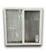 Bud's Warehouse 55342 48 X 48 White Vinyl Sliding Windows With Screen