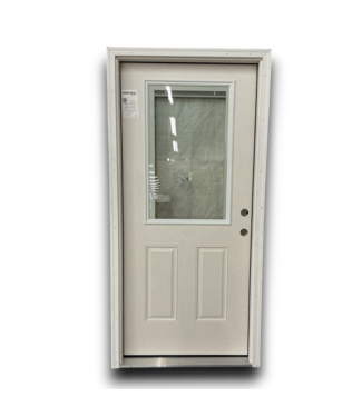 Bud's Warehouse 55354 36 X 80 Half Lite Exterior Door With Blinds