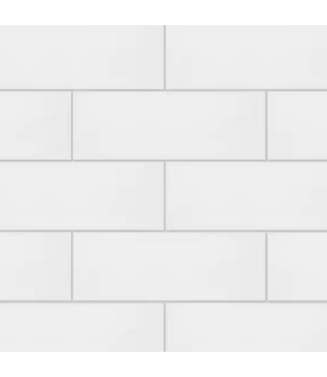 Bud's Warehouse 55356 Glossy Ceramic Subway Tile 39-boxes 377 Sq. Ft.