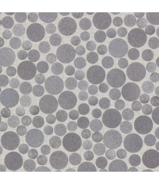 55364 Charcoal Cirque Grey Pebble Mosaic Floor And Wall Tile 10.97 Sq. Ft.
