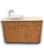 55365 Pecan Bathroom Vanity W/vessel Sink 50"w