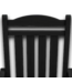 55369 Oversized Ergonomic Patio Rocking Chair Black