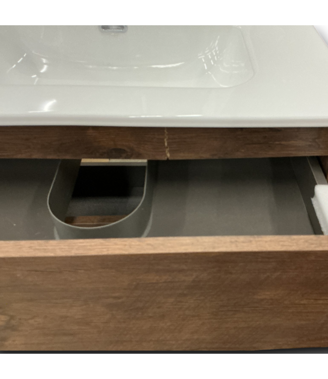 55375 Walnut Bathroom Vanity With Sink Top 30"
