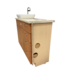55365 Pecan Bathroom Vanity W/vessel Sink 50"w