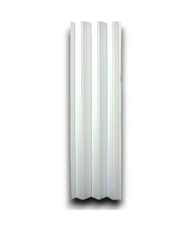 55377 Oakmont Universal White Vinyl Accordion Door 48 X 96